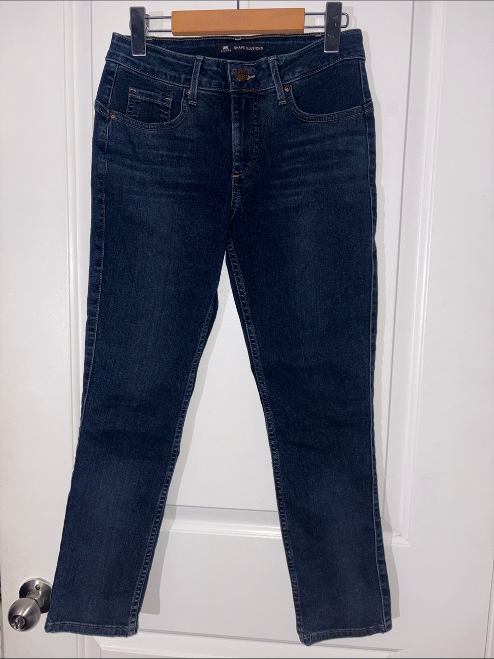 Slim Straight Jeans in Deep Indigo